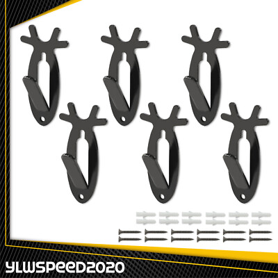 #ad #ad European Deer Antelope Antler Style Mount Skull Wall Hanger Hook Black New $6.98