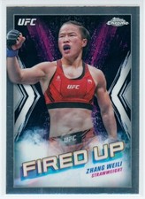 2024 Topps Chrome UFC Zhang Weili Fired Up Insert #FDP-5