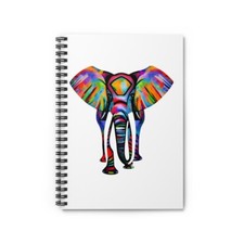 Elephant Spiral Notebook - Ruled Line