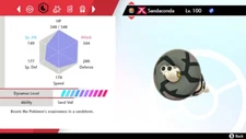 Pokemon Sword and Shield SWSH - Shiny 6IV Max EV Gigantamax Gmax Sandaconda