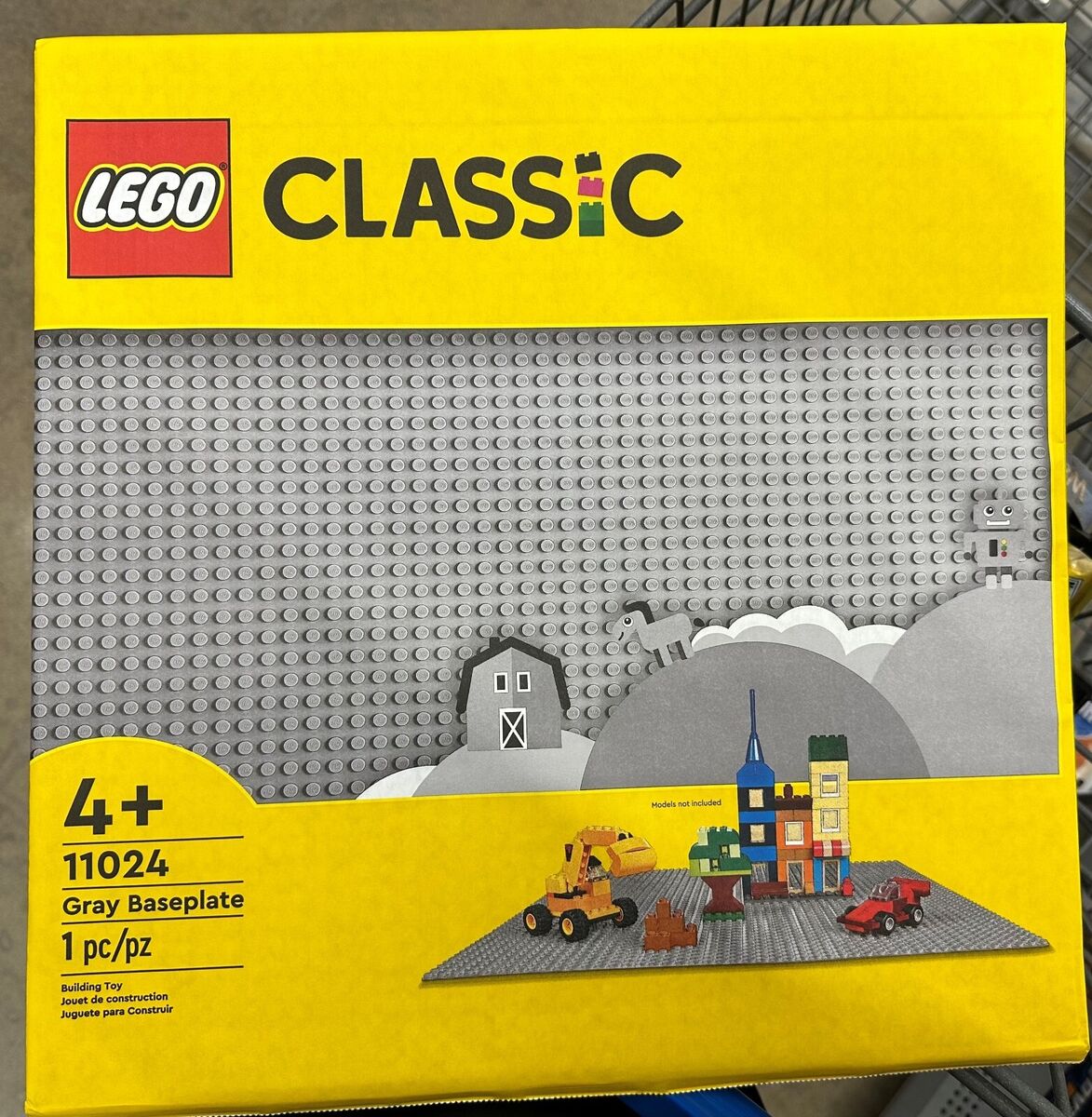 LEGO CLASSIC 11024 Gray Baseplate - 17 x 15 NEW 673419361040