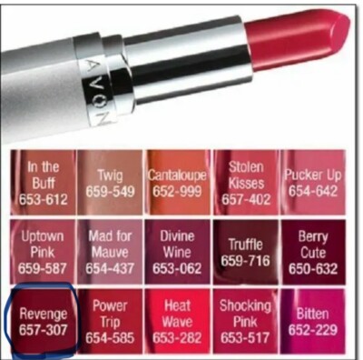 Avon~Beyond Color Lipstick~REVENGE~New In Box~Discontinued~See Description Below