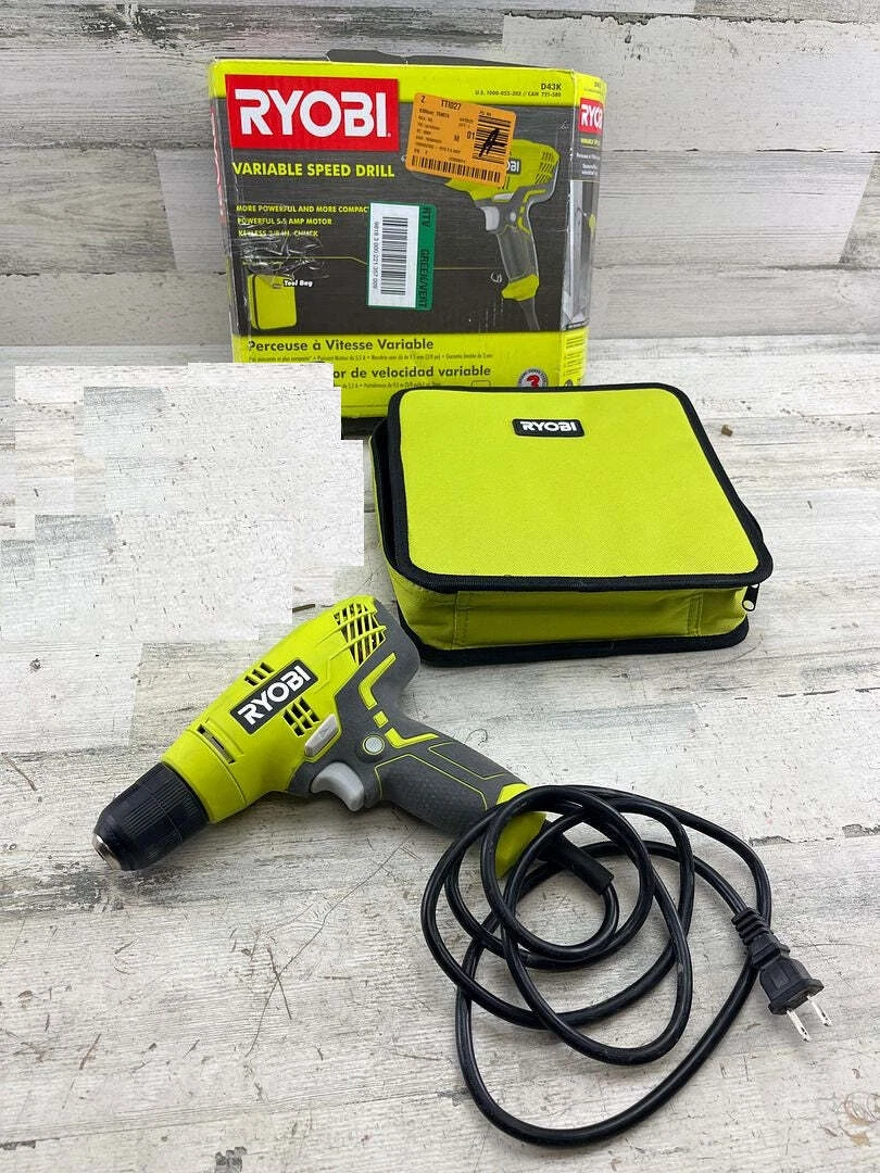 Ryobi 5.5 Amp Corded 3 8 in. Variable Speed Compact Drill Driver