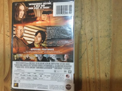 Die Hard 4: Live Free Or Die Hard DVD Full Frame Factory Sealed - Imagen 2 de 2