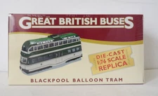 ATLAS GREAT BRITISH BUSES BLACKPOOL BALLOON TRAM MINT BOXED SEALED 1:76