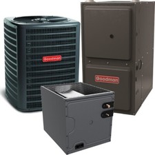 3 Ton 13.4 SEER2 80,000 BTU 80% Goodman Gas Furnace & R32 AC System - Upflow