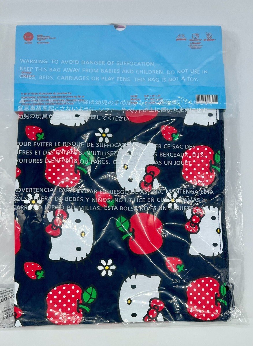 NWT BAGGU Go Pouch Set (3 PCs) Hello Kitty And Friends | eBay