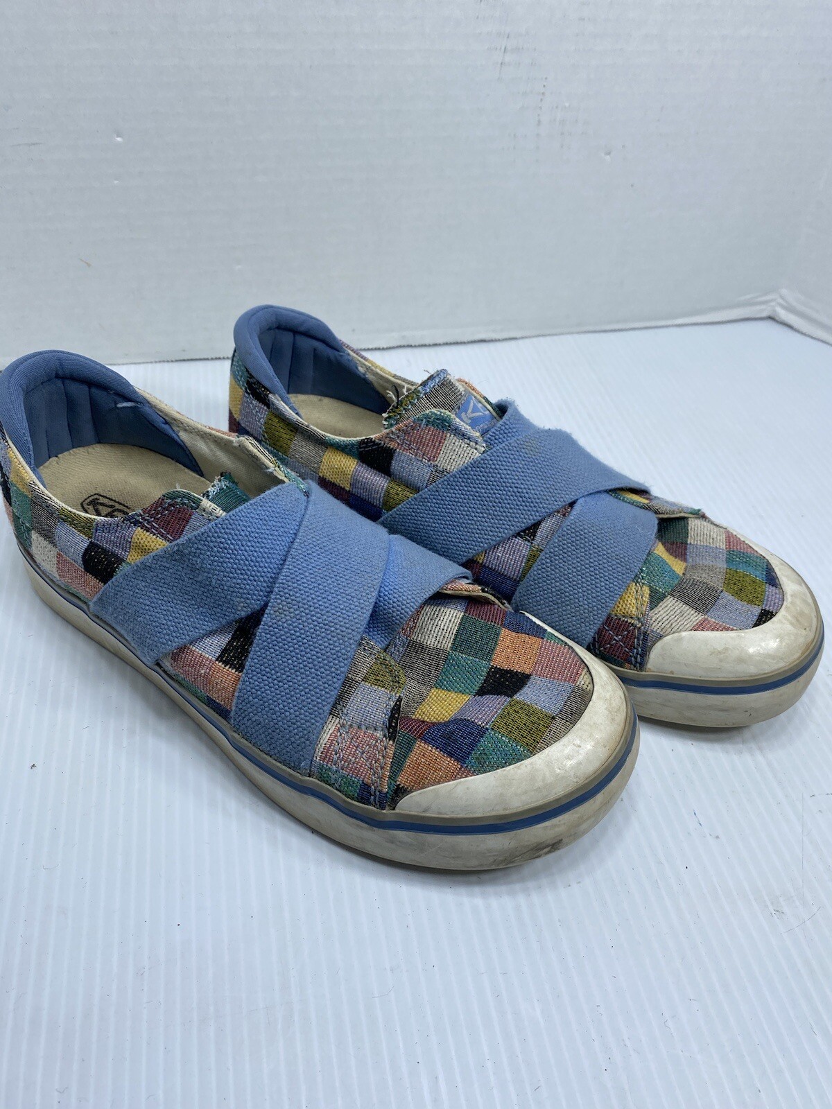Scarpe casual Keen Elsa III Gore slip on multicolore Harbor silenziose da donna taglia 8
