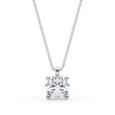 IGI Certified 1Ct D/VS Round Cut Lab-Grown Diamond Solitaire Pendant Luxury Gift