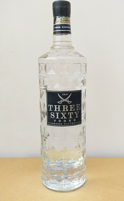 Three Sixty Vodka Wodka 3 Liter 4-fach Destillation Magnumflasche 