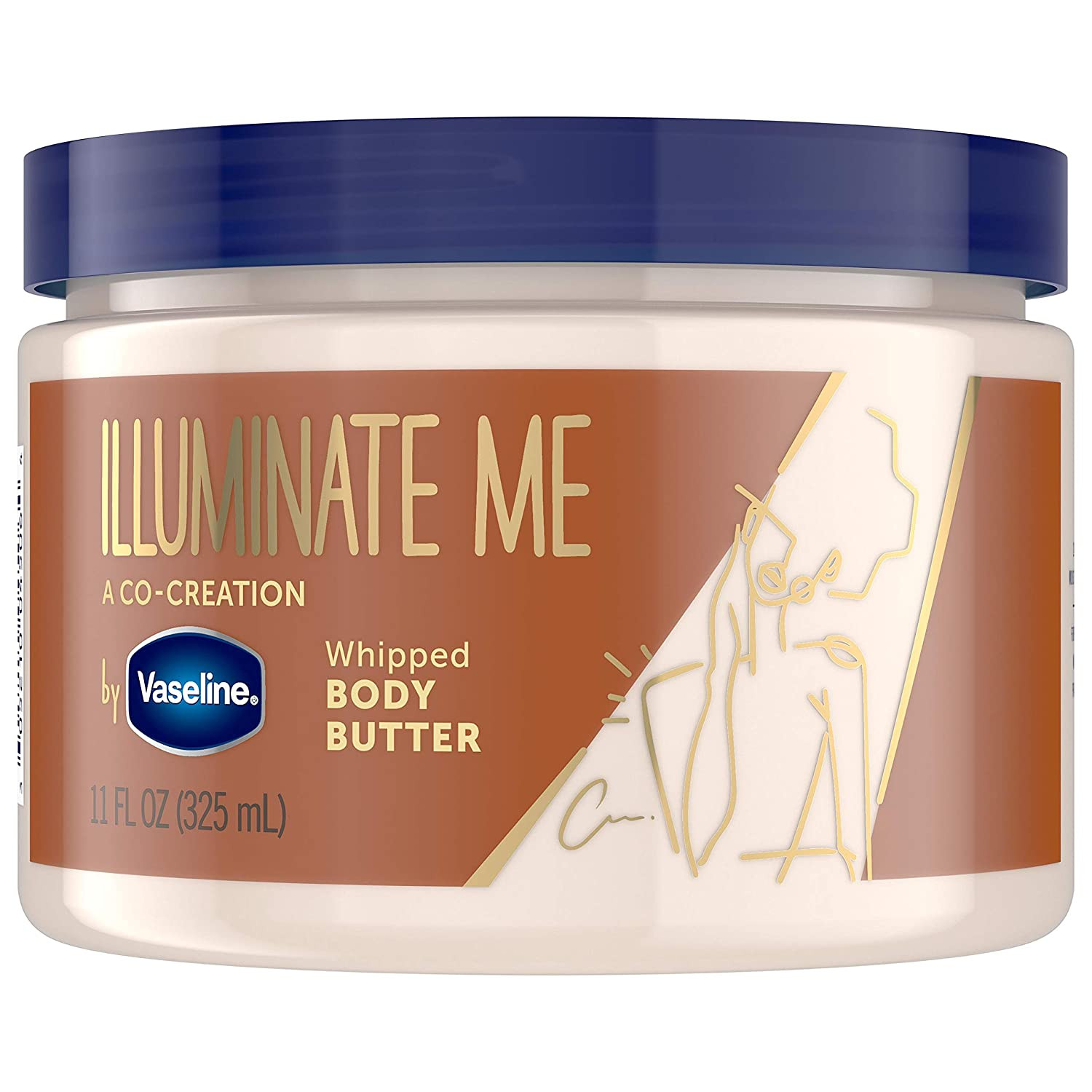 Vaseline Illuminate Me Body Butter for Melanin Rich Skin Whipped Body Butter