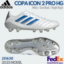adidas Men's Soccer Cleats COPA ICON 2 PRO HG White/Core Black JS1630 NEW!
