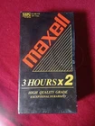 Pack Of Two Maxwell E-180VX 3 Hour VHS Tapes