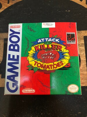 Nintendo Game Boy   Attack of the Killer Tomatoes US OVP CiB Komplett MINT