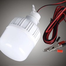 1x Led Bulb Dc 12v Led Light Lamp 5w 10w 20w 30w 40w Lamp With Alligator Clip
