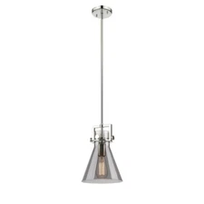Innovations Newton Cone 1-Lt 8" Stem Pendant, PN/PSG - 411-1SS-PN-G411-8SM