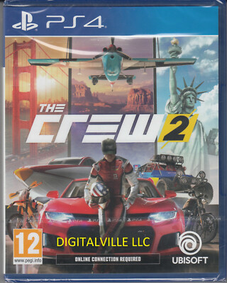 The Crew 2 PS4 PlayStation 4 Brand New Factory Sealed Racing