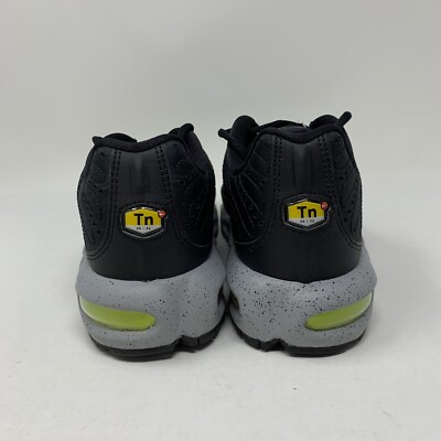 Nike Air Max Plus Premium Black Matte Silver Volt 815994-003 Men\'s Size 13. Toe Nike Air Max Plus Premium Black Matte Silver Volt 815994-003  main image 3