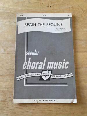 Begin the Beguine (Spanish & English) - Cole Porter - Sheet Music  1941
