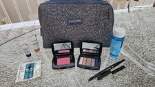 Lancome Lote De 8 Productos Surtidos, Sombra De Ojos, Rubor, Crema De Ojos, Bolsa De Maquillaje FPS