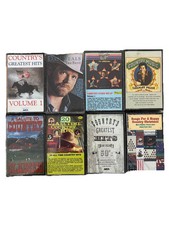 VINTAGE Lot Of 8 The Best audio country music CASSETTE Tapes TESTED