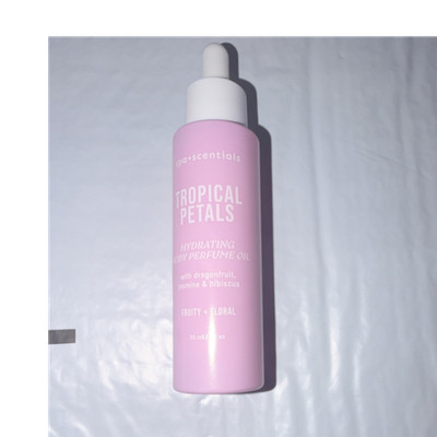 spa scentials Tropical Petals Hydrating Body Perfume Oil Fruity Floral 95ml