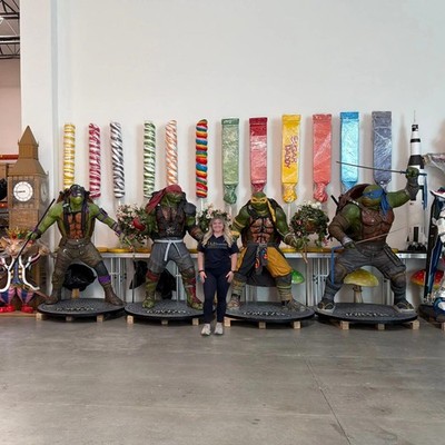 TMNT Teenage Mutant Ninja Turtles Complete Set of 4 Life Size 1:1