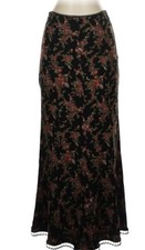 Vintage Y2k Betsey Johnson Size Small Floral Midi Skirt NWT