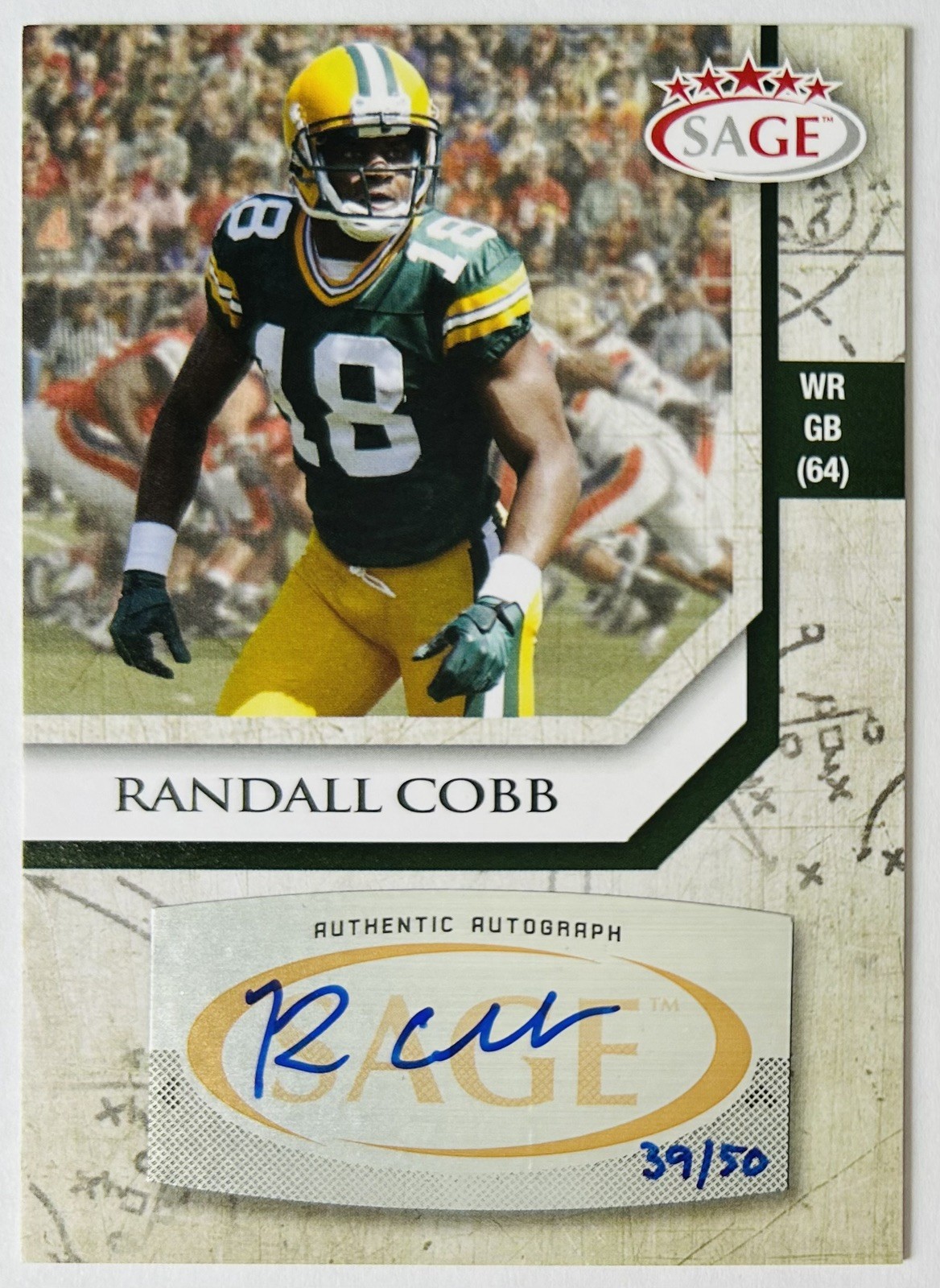 Randall Cobb SA-GE Five Star #SA18 Autograph