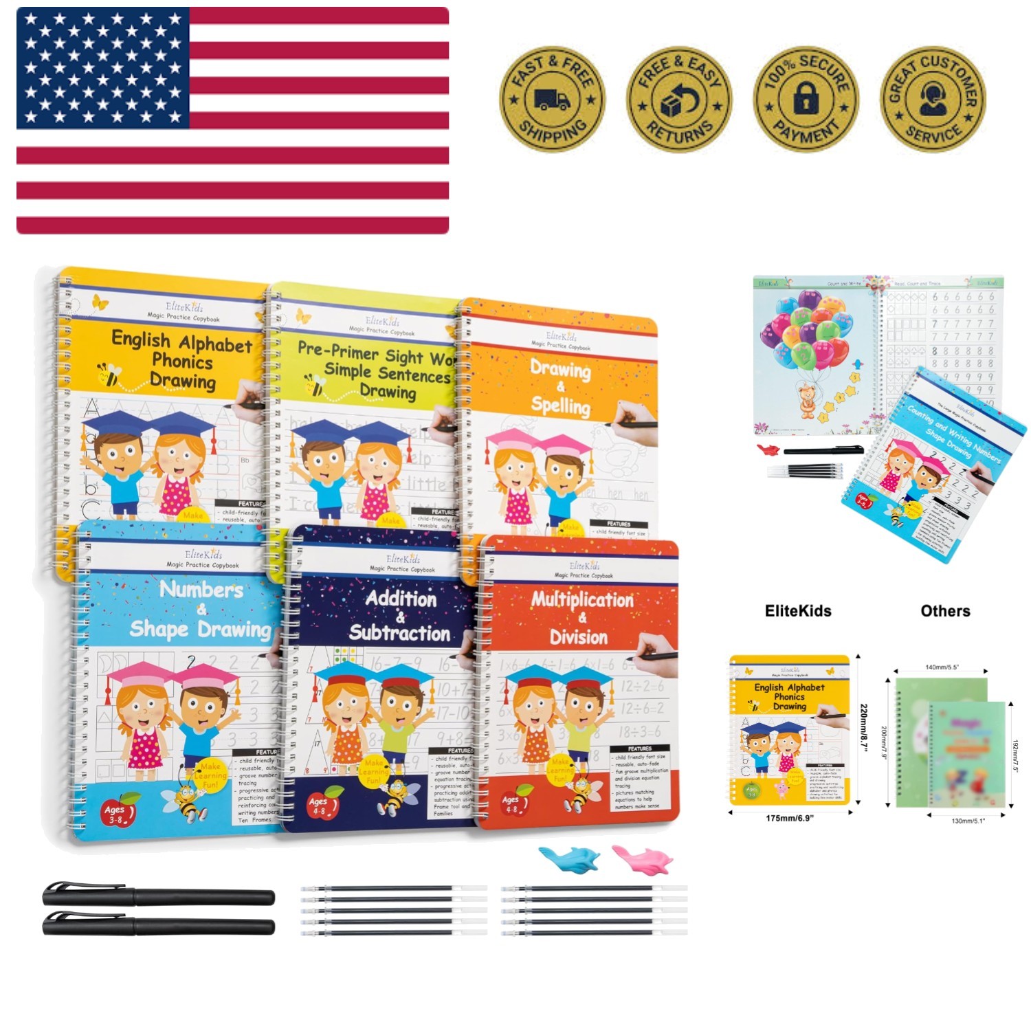 Magic Grooved Writing Practice for Kids, Preschool Learning Activities Tracin...