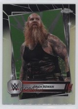 2025 Topps Chrome WWE Neon Green & Black Refractor Erick Rowan #49 1co7
