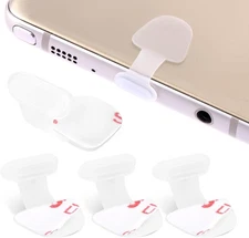 Amabro 4PCS Type C Port Dust Plug, USB C Cap Anti-Dust Transparent 