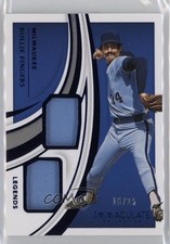 2021 Panini Immaculate Legends Dual Materials Blue 16/25 Rollie Fingers HOF 0e3x