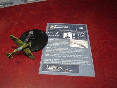 Axis & Allies Miniatures 16/45: Supermarine Spitfire Mk I