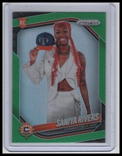 2025 Panini Prizm WNBA #150 Saniya Rivers Green Prizms