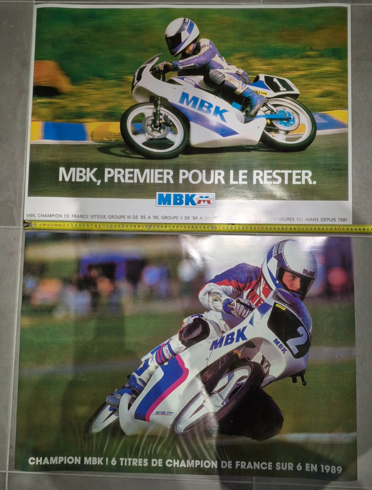 Affiches MBK BIDALOT édition artistique imprimée sur papier d'art mat de 300g