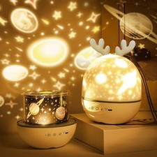 Bébé Veilleuse Projecteur, LED Enfant Lampe Musicale et Lumineuse