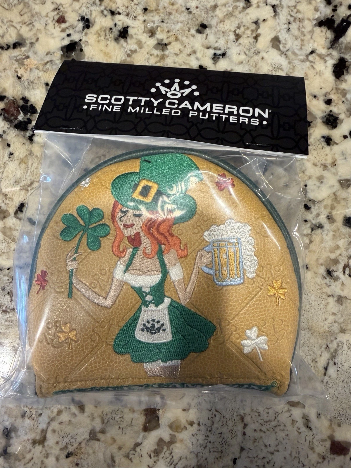 2026 Scotty Cameron St Patrick’s Day RH Mallet Putter Headcover Lucky Lily