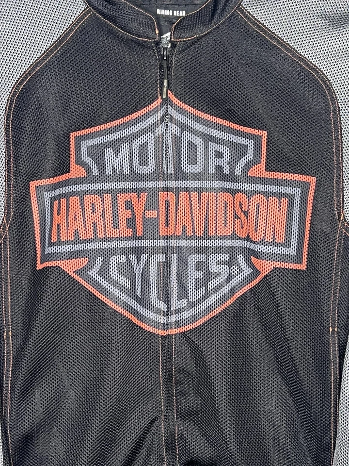 Harley-Davidson Mesh Motorcycle Jacket Bar & Shield Logo 3XL Cruiser Racing Coat - Image 4 of 4