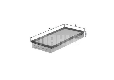 MAHLE LX 726 Luftfilter für VOLVO 850 (854)