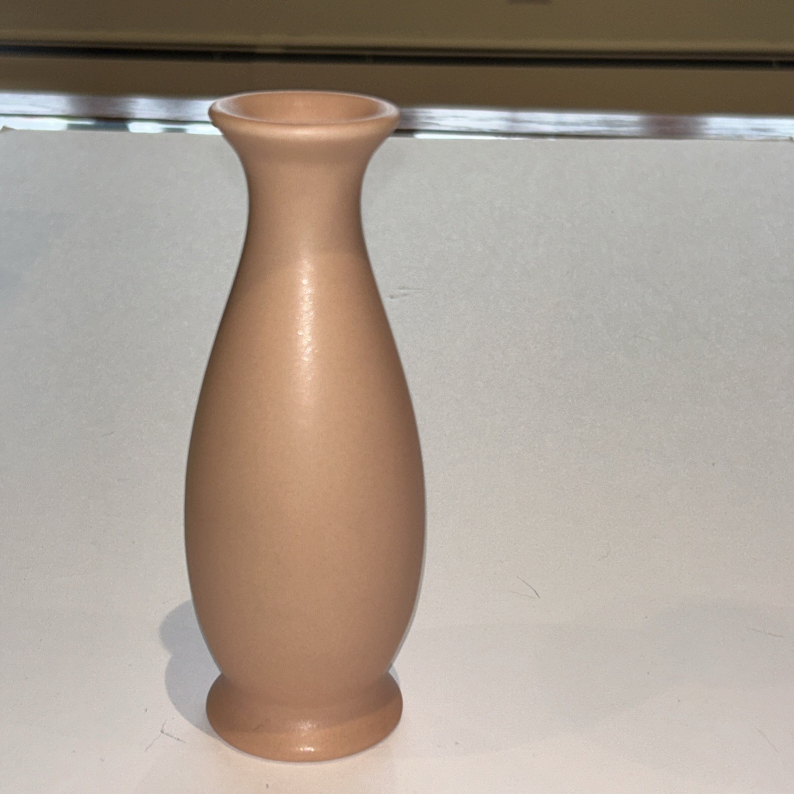 Rookwood Pottery Pink Peach Matte Bud  Vase # 357F  6” Vase 1949