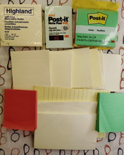 Mixed Lot of 15 Vintage Sticky Note Pads Most...