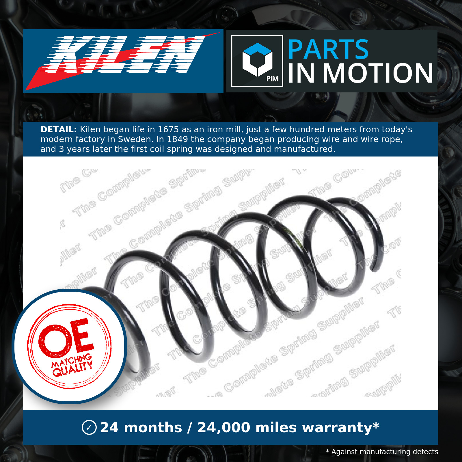 Coil Spring Front 13446 Kilen Suspension 1528122 1518906 Top Quality Guaranteed - Image 5