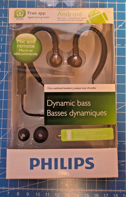 Phillips in-ear Kopfhörer Earhook Ohrhörer Retro SHS8105A