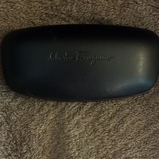 Salvatore Ferragamo Black Leather Clamshell H...