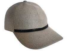 BRUNELLO CUCINELLI Beige LINEN/COTTON Baseball Cap Size M