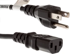 Cables and Kits - Universal 3 Prong AC Power Cord Replacement for 3 ft, Black 