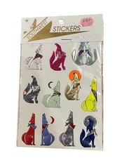 VTG 80s Southwest Howlin’ Coyotes Stickers New Sealed Foil Neon NOS Astroline