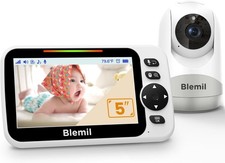 Video Baby Monitor Camera Audio 6 inch Large Screen 35-Hrs Battery No WiFi