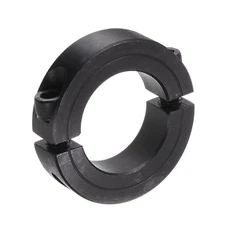 Split Shaft Collar Double 1-1/8 Inch Rod 1-7/8 OD Carbon Steel Set Screw Clamp